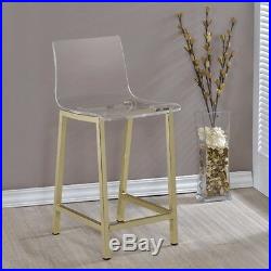 Pure Decor Clear Acrylic Counter Stool Set Of 2