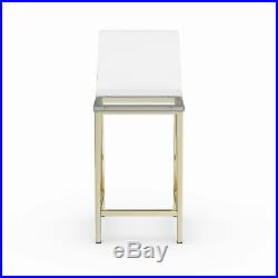 Pure Decor Clear Acrylic Counter Stool Set of 2