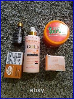 Pure Egyptian Magic Whitening Gold Set Lotion, soap, scrub, serum, face cream. 5pc