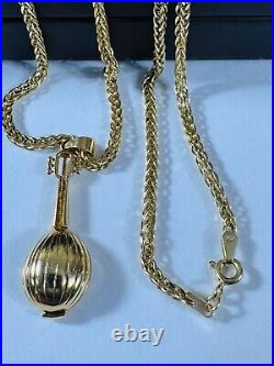 Pure Genuine 18K 750 Real Gold 17.5-18 long Guitar Set Necklace 2.5mm 9.85g