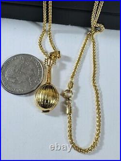 Pure Genuine 18K 750 Real Gold 17.5-18 long Guitar Set Necklace 2.5mm 9.85g