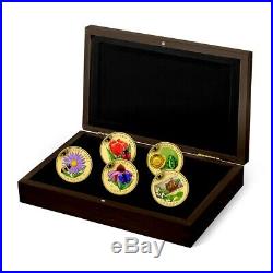 Pure Gold Coins Flora and Fauna 5-Coin Subscription Set (2015)