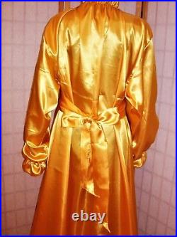 Pure Gold Glanzsatin Nachtkleid Set Mit Cape Kapuze Adult