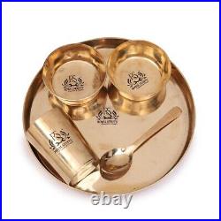 Pure Royal Bronze Dinner Thaali Set with 5 Items set