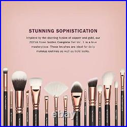 Pure Synthetic Natural Complete Makeup Brush Set Vol 1 Rose Golden