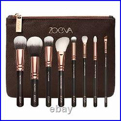 Pure Synthetic Natural Luxury Makeup Brush Set Vol 1 Rose Golden Includes 8