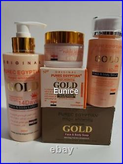 Purec Egyptian magic Gold Lotion, facial cream, soap, pure egyptian serum