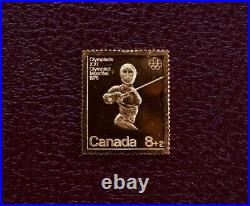 RARE 1976 Canada Post Olympic Stamp Set JM & Mallory Pure Gold