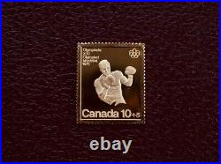 RARE 1976 Canada Post Olympic Stamp Set JM & Mallory Pure Gold