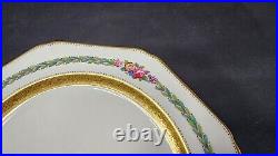 RARE Cauldon China C. A. Selzer Luncheon SET of 12 plates 8.5 Gold Trim PERFECT