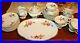 RARE Wawel China Made in Poland 1940s Floral-Gold Rim WAV69 27 pieces PERFECT
