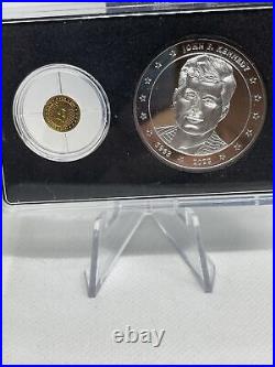 REDUCED 2023 Kennedy 60th Anniversary 0.5g Gold & 1 oz Silver 2-Coin Set