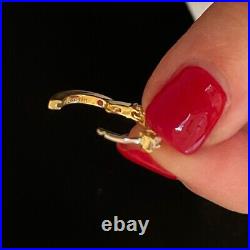 ROBERTO COIN Perfect Hoop Huggie Diamond Earring in 18K Yellow Gold