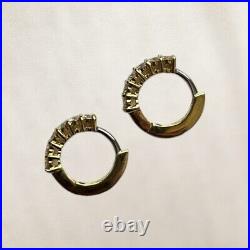 ROBERTO COIN Perfect Hoop Huggie Diamond Earring in 18K Yellow Gold