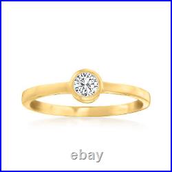 RS Pure by Ross-Simons 0.20 Carat Bezel-Set Diamond Solitaire Ring in 14kt