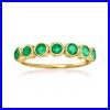RS Pure by Ross-Simons 0.40 ct. T. W. Bezel-Set Emerald Ring in 14kt Yellow Gold