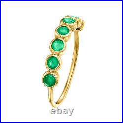 RS Pure by Ross-Simons 0.40 ct. T. W. Bezel-Set Emerald Ring in 14kt Yellow Gold