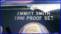 Rare Emmitt Smith 1996 Proof Set 24 Kt Gold Select Pure Silver And Bronze