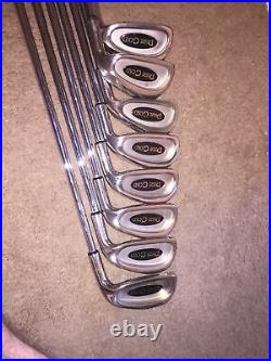 Rawlings RH Golf Club Set 1,3,5 woods, 8 Irons 3,4,5,6,7,8,9, PW Pure Gold