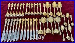 Rodd Golden Glory 42 Piece Cutlery Set, 24kt Gold-plated, NOT PERFECT