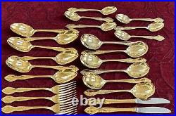 Rodd Golden Glory 42 Piece Cutlery Set, 24kt Gold-plated, NOT PERFECT