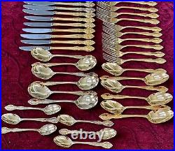 Rodd Golden Glory 42 Piece Cutlery Set, 24kt Gold-plated, NOT PERFECT