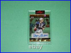 Roger Staubach Auto Card 2023 Leaf Pro Set Pure'90 GOLD /3 Dallas Cowboys