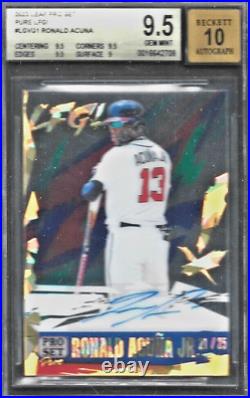 Ronald Acuna, Jr. / Atlanta Braves SP Autograph'23 Pro Set Pure LFG! Gold #/25