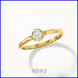Ross-Simons 0.20 Carat Bezel-Set Diamond Solitaire Ring in 14kt Yellow Gold