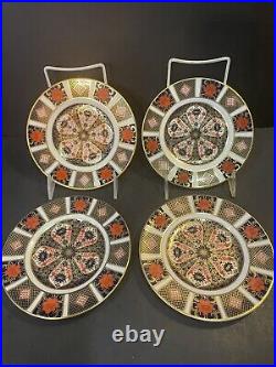 SET OF 4 Royal Crown Derby Old Imari 6.25 Bread Plates Retail $760 Perfect