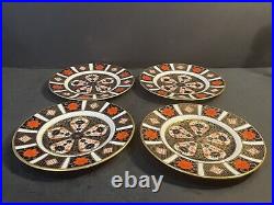 SET OF 4 Royal Crown Derby Old Imari 6.25 Bread Plates Retail $760 Perfect