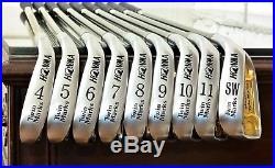 SUPER RARE & FINEST 24K PURE GOLD Honma 4STAR LADIES Twin Marks Iron Set