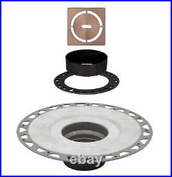 Schluter Systems Kerdi Drain Kit with Flange and 4 Drain