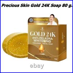 Set Gold 24K Whitening Anti- Melasma Facial Cream+Precious Skin Serum+Soap Pure