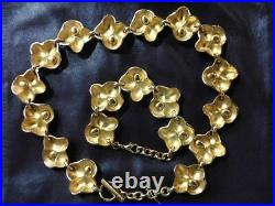 Set Necklace & Bracelet OSCAR DE LA RENTA Vintage 1980 Perfect Condition As New