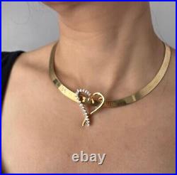 Set Of 2 Italian 18K Solid Gold Omega Necklaces 96.2 grams total