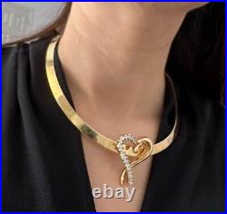 Set Of 2 Italian 18K Solid Gold Omega Necklaces 96.2 grams total