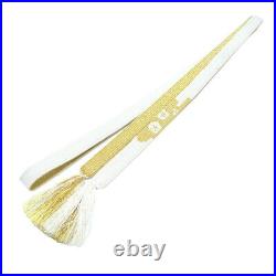 Set Of 3 Obi-Jime, Korai-Gumi Gold Thread, Spring, Autumn, Winter, Pure Silk, Ja