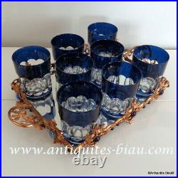 Set of 8 Whiskey glasses in crystal Saint Louis PERFECT