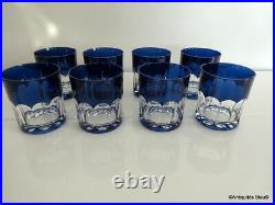 Set of 8 Whiskey glasses in crystal Saint Louis PERFECT