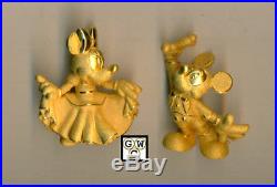 Set of Mickey & Minnie Mouse figurines in Pure Gold, Wt. 22gm (OOAK)
