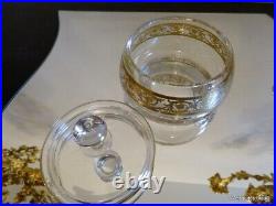 Set of beauty in crystal Saint Louis Thistle gold stamped perfect