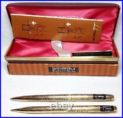 Sheaffer Golden Vintage Ball Pen and Pencil Set New in Box Product! Perfect