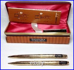 Sheaffer Golden Vintage Ball Pen and Pencil Set New in Box Product! Perfect