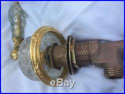 Sherle Wagner Faucet Set Crystal PreOwn Gold Plated Some parts Perfect, Some Not