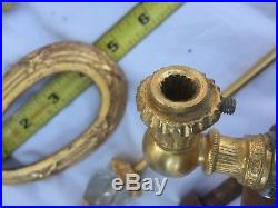 Sherle Wagner Faucet Set Crystal PreOwn Gold Plated Some parts Perfect, Some Not