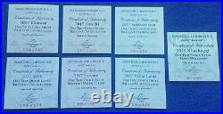 Silver Shield DISOBEY Series FULL SET of 7 MiniM Golden State. 999 PURE SILVER