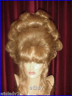 Sin City Wigs Golden Blonde Up Do Perfect Set Curls Big Hair Bangs Glamorous