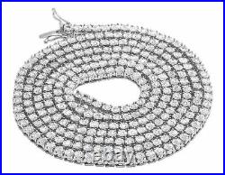 Single Row Illusion Set 1.25 CT Diamond Tennis Chain Necklace YellowithWhite Go