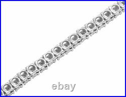 Single Row Illusion Set 1.25 CT Diamond Tennis Chain Necklace YellowithWhite Go